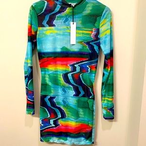 Laser print dress..never worn